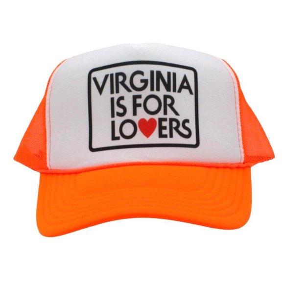Virginia Is For Lovers Trucker Hat Vintage Mesh Hat Adjustable Cap - Picture 1 of 3